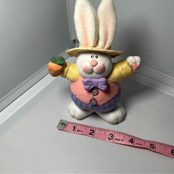Vintage Department 56 Bisque East Bunny Figurine Easter - Picture 4 of 6